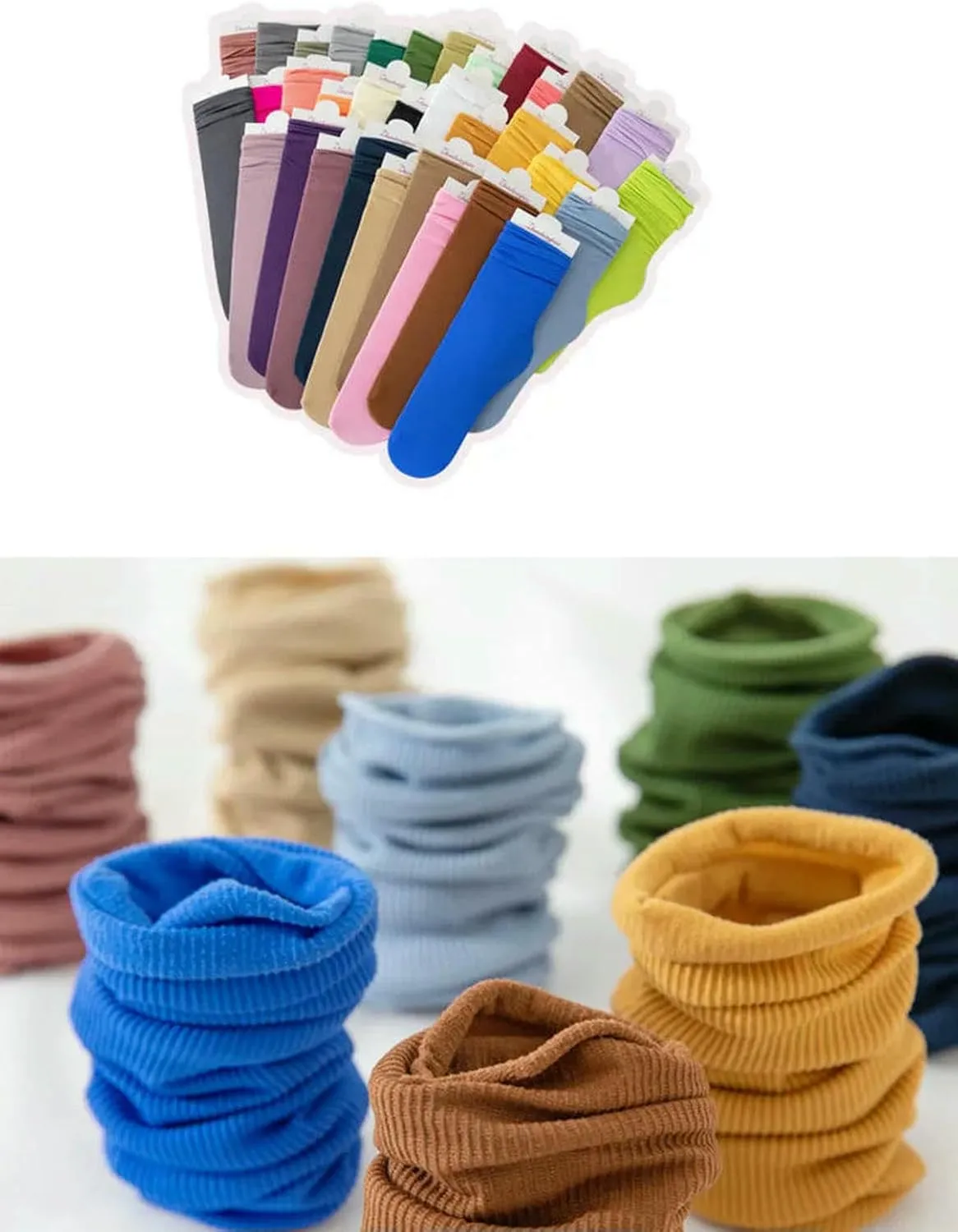 5 Pair Women Summer Soft Thin Solid Color Comfort Breathable Mid Tube Socks
