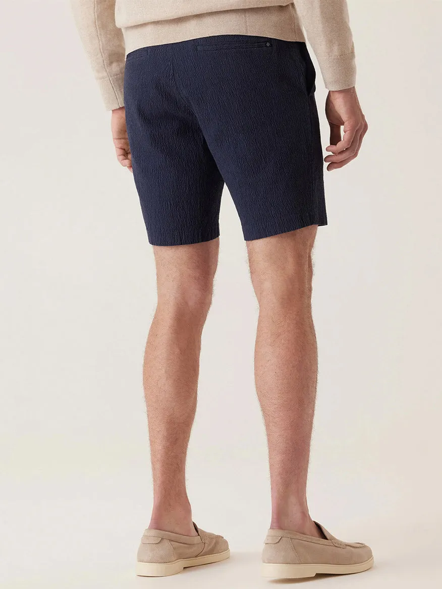 DEKE Oasis Bermuda Supernatural Seersucker in Indigo Heather