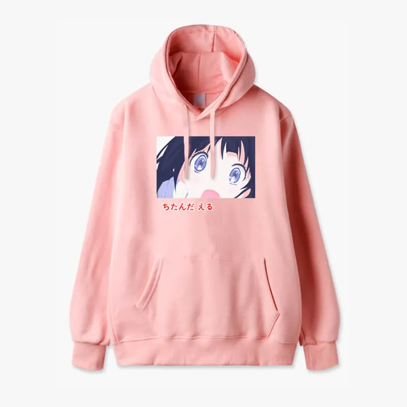 Kawaii Eyes Animecore Aesthetic Hoodie