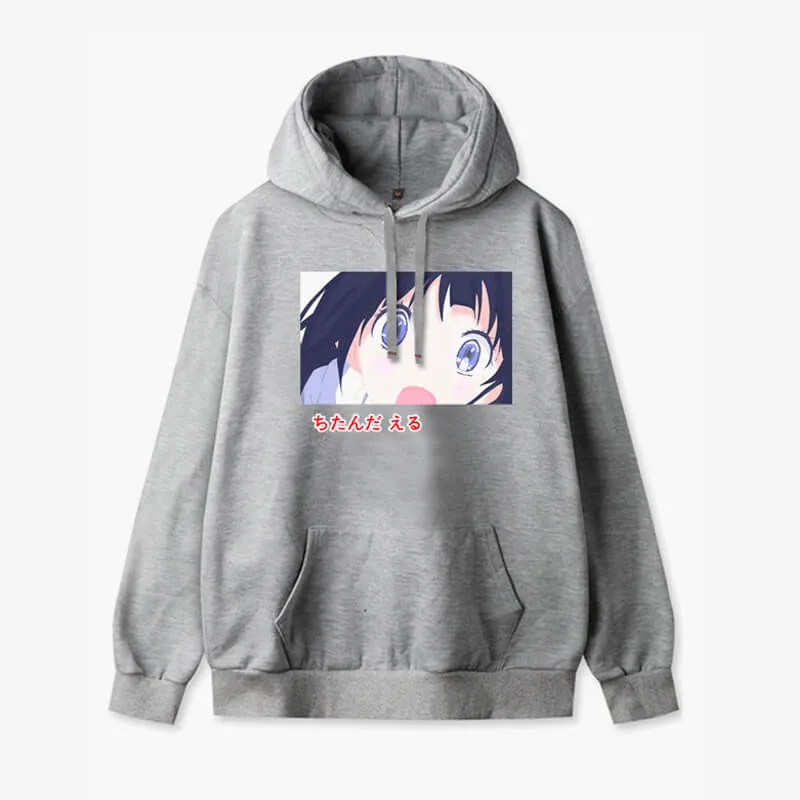 Kawaii Eyes Animecore Aesthetic Hoodie
