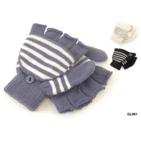 Kids Fingerless Mitt Cap Gloves - Sleeve of 12