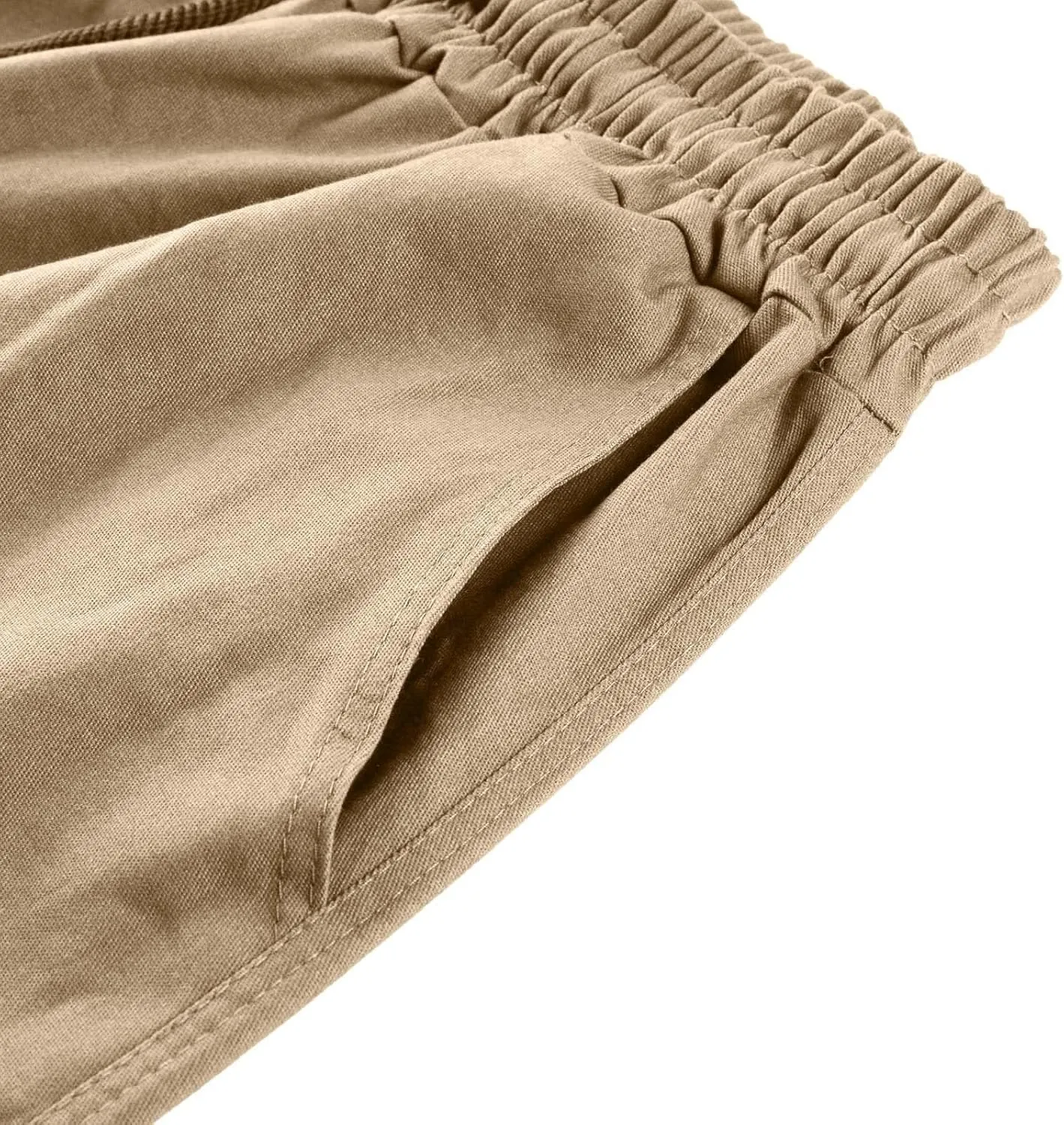 Mens Cargo Pants Casual Joggers Athletic Pants Cotton Loose Straight Sweatpants
