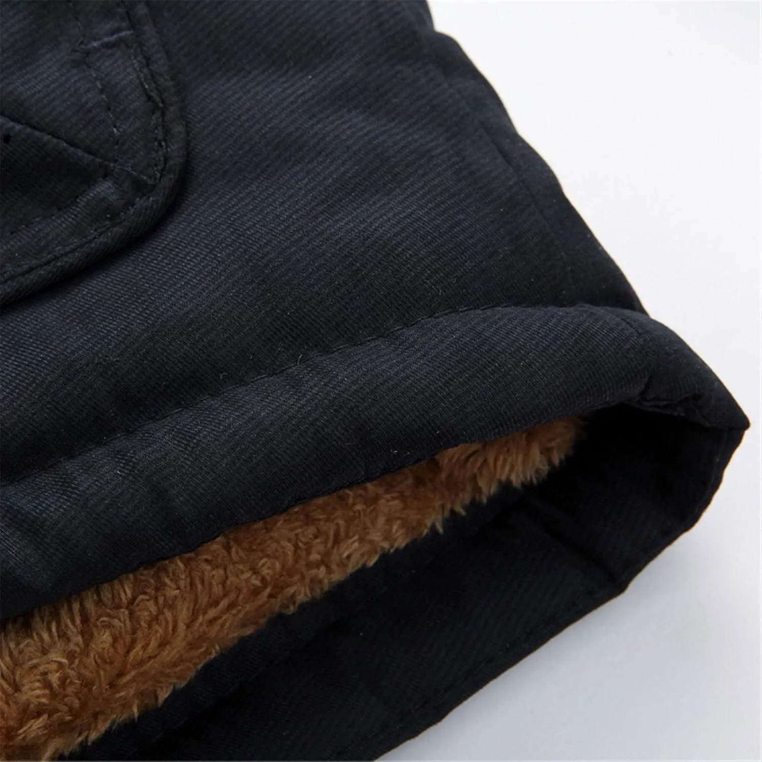 Mens Heavyweight Hooded Parka Jacket Big and Tall Full Zip Warm Military Jacket Fleece Lined Cotton Jacket Warm Coat