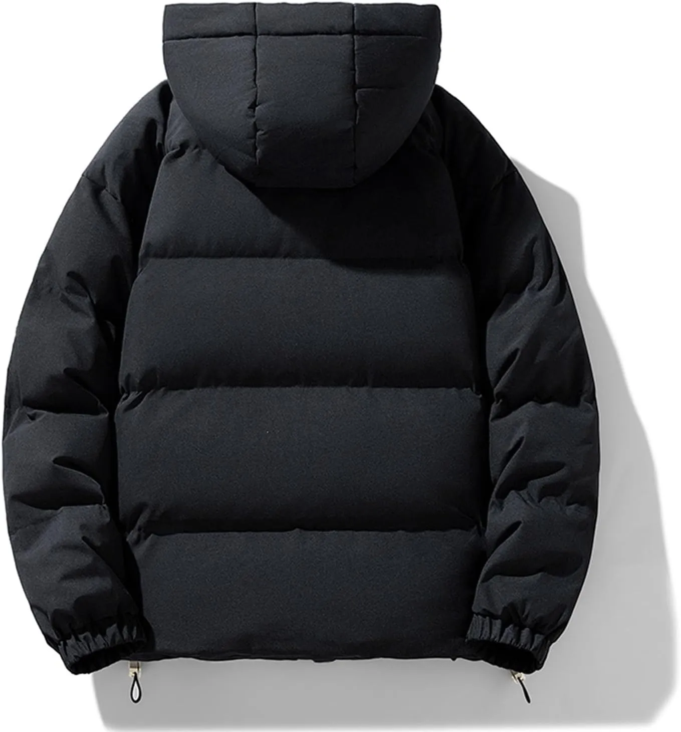 Mens Lightweight Packable Puffer Jacket Hooded Insulated Thermal Soft Puffy Winter Jackets Hooded Quilted Puffer Coat