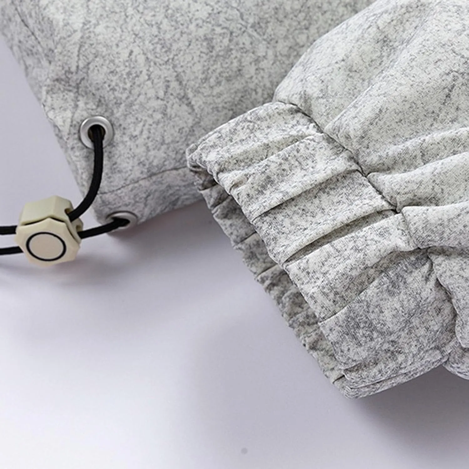 Mens Puffer Jacket Lightweight Detachable Hood Puffy Winter Down Jacket Warm Quilted Insulated Warm Outwear Coats