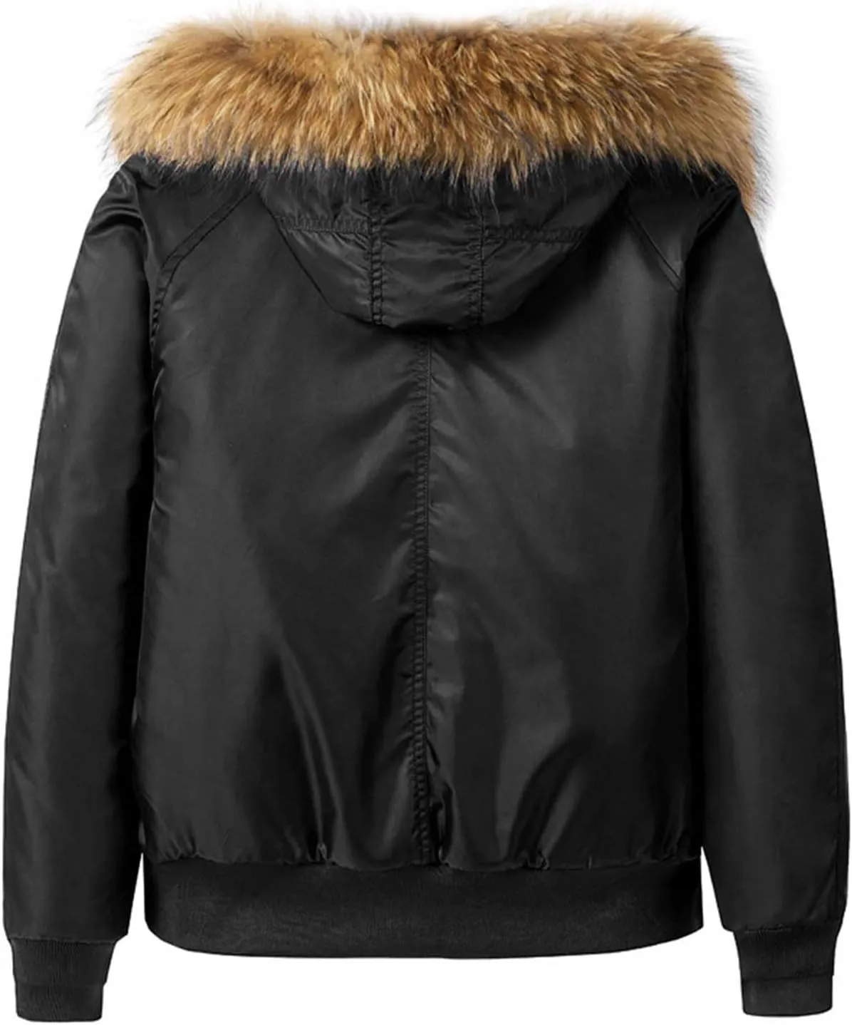 Mens Soft Lightweight Puffer Down Jackets Detachable Hood Water Resistant Winter Coat Hooded Insulated for Travel Ski