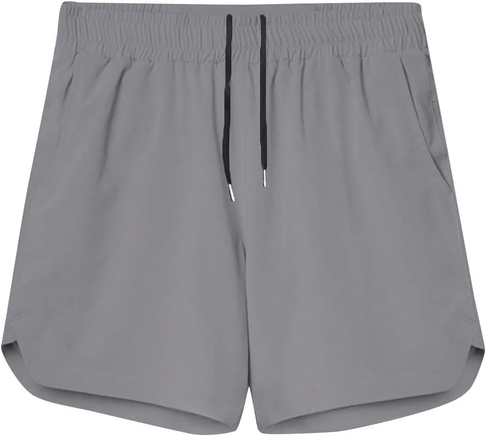 Men's Workout Running Shorts Quick Dry Active 5 Inches Shorts with Pockets, Lightweight, Breathable
