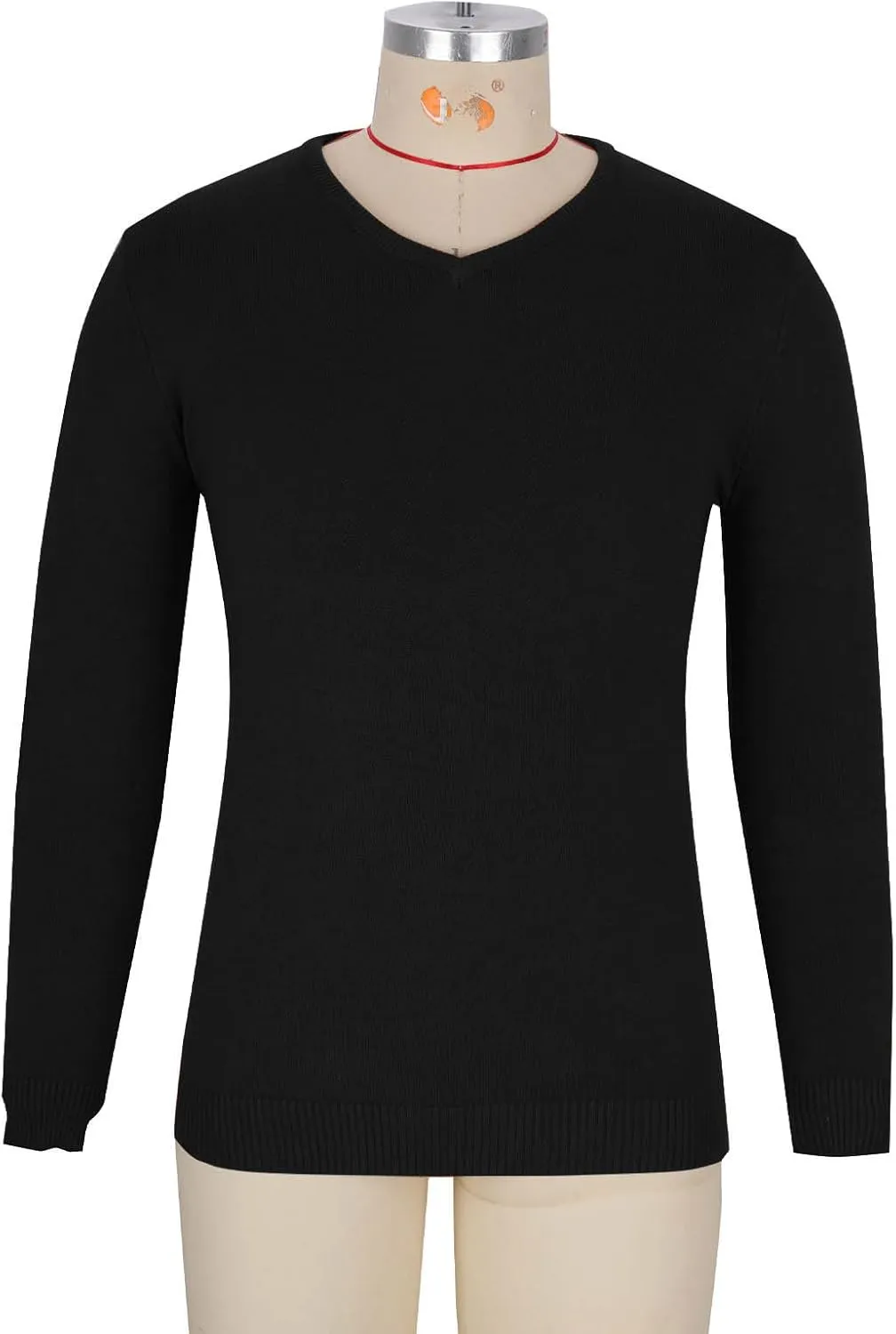 Soft Cozy Sweaters for Men V Neck Long Sleeve Pullover Sweater Slim Fit Dress Sweater Lightweight Knitted Sweaters