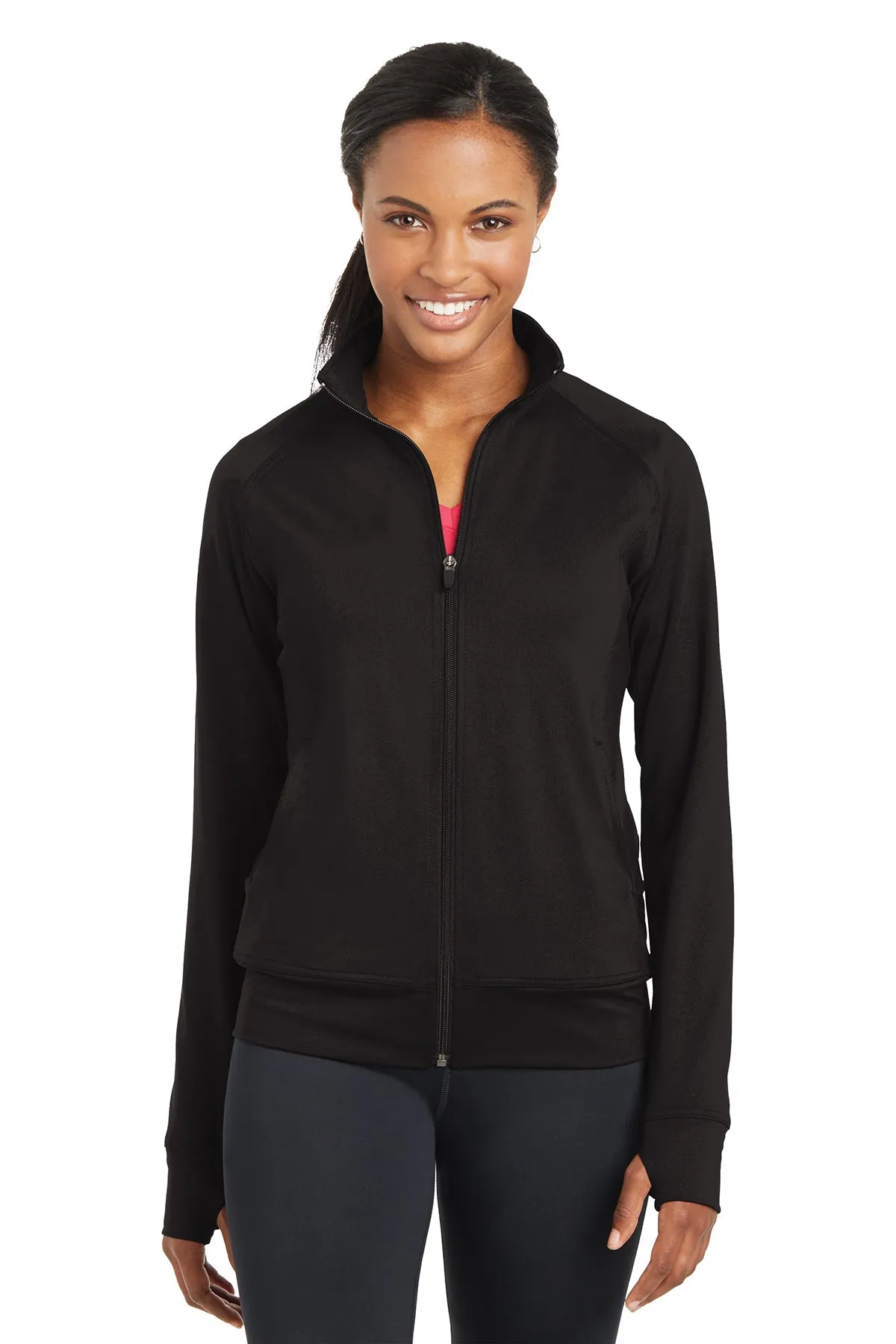 Sport-Tek&reg; Ladies NRG Custom Fitness Jackets, Black