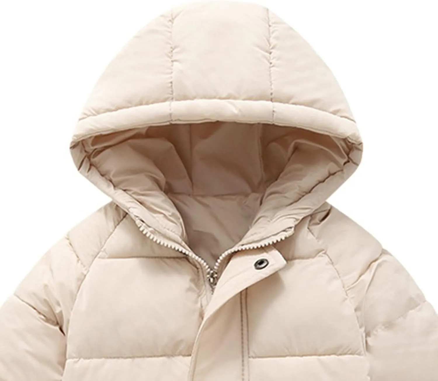 Toddler Heavyweight Puffer Jacket Boys Girls Winter Coat Windproof Warm Long Down Jacket Kids Warm Padded Outwear