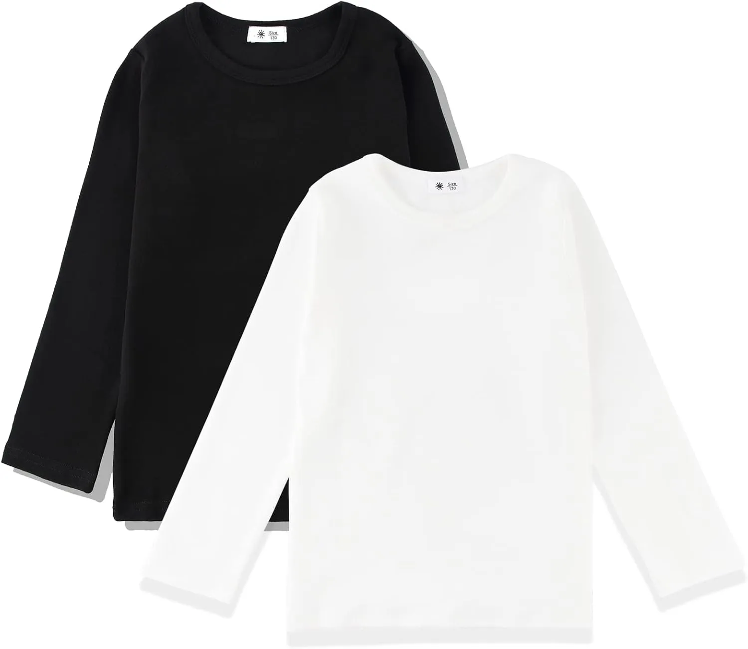 Toddlers Long Sleeve T-Shirt Soft Cotton Top Tees for Girls and Boys 1-Pack