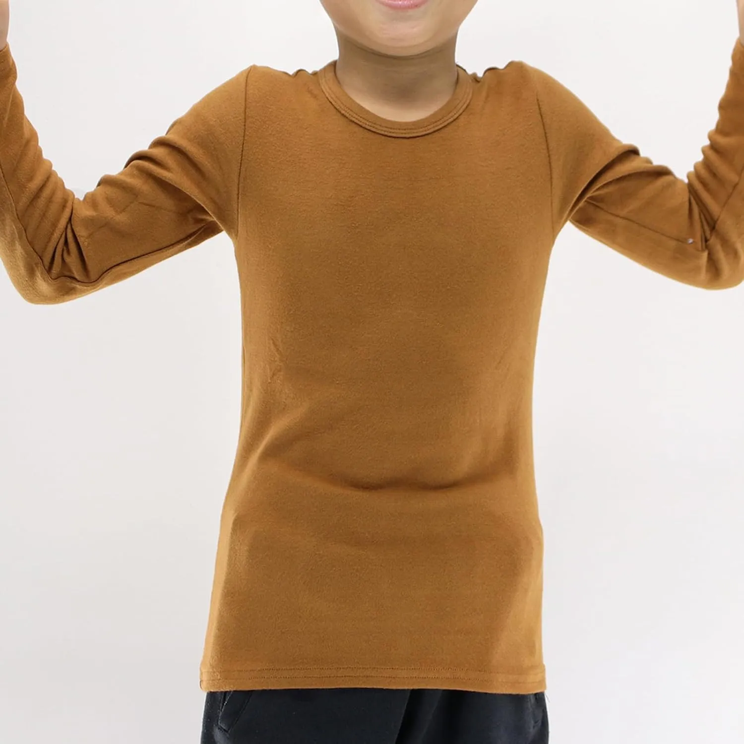 Toddlers Long Sleeve T-Shirt Soft Cotton Top Tees for Girls and Boys 1-Pack