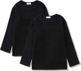 Toddlers Long Sleeve T-Shirt Soft Cotton Top Tees for Girls and Boys 1-Pack