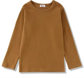 Toddlers Long Sleeve T-Shirt Soft Cotton Top Tees for Girls and Boys 1-Pack