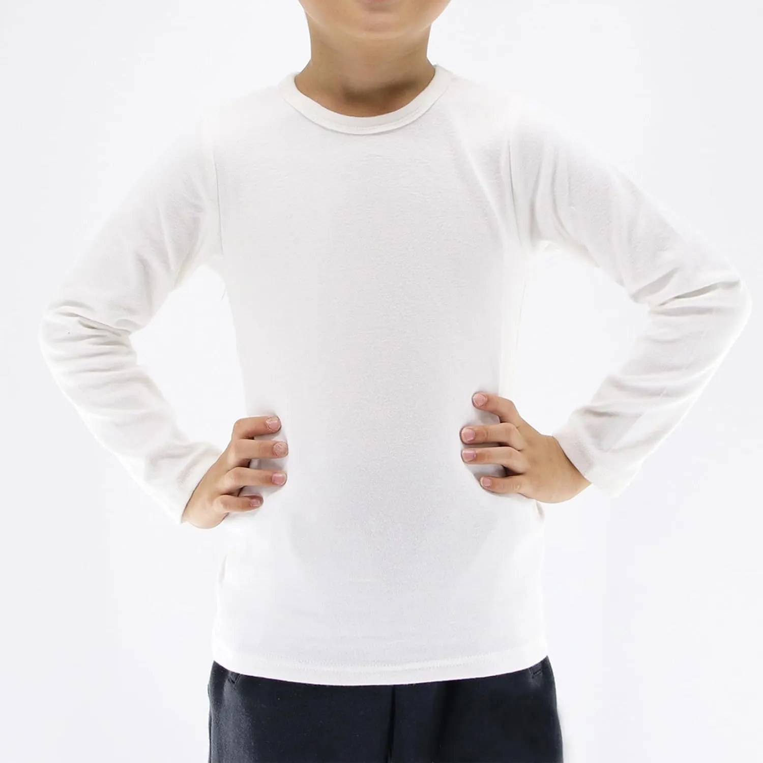 Toddlers Long Sleeve T-Shirt Soft Cotton Top Tees for Girls and Boys 1-Pack