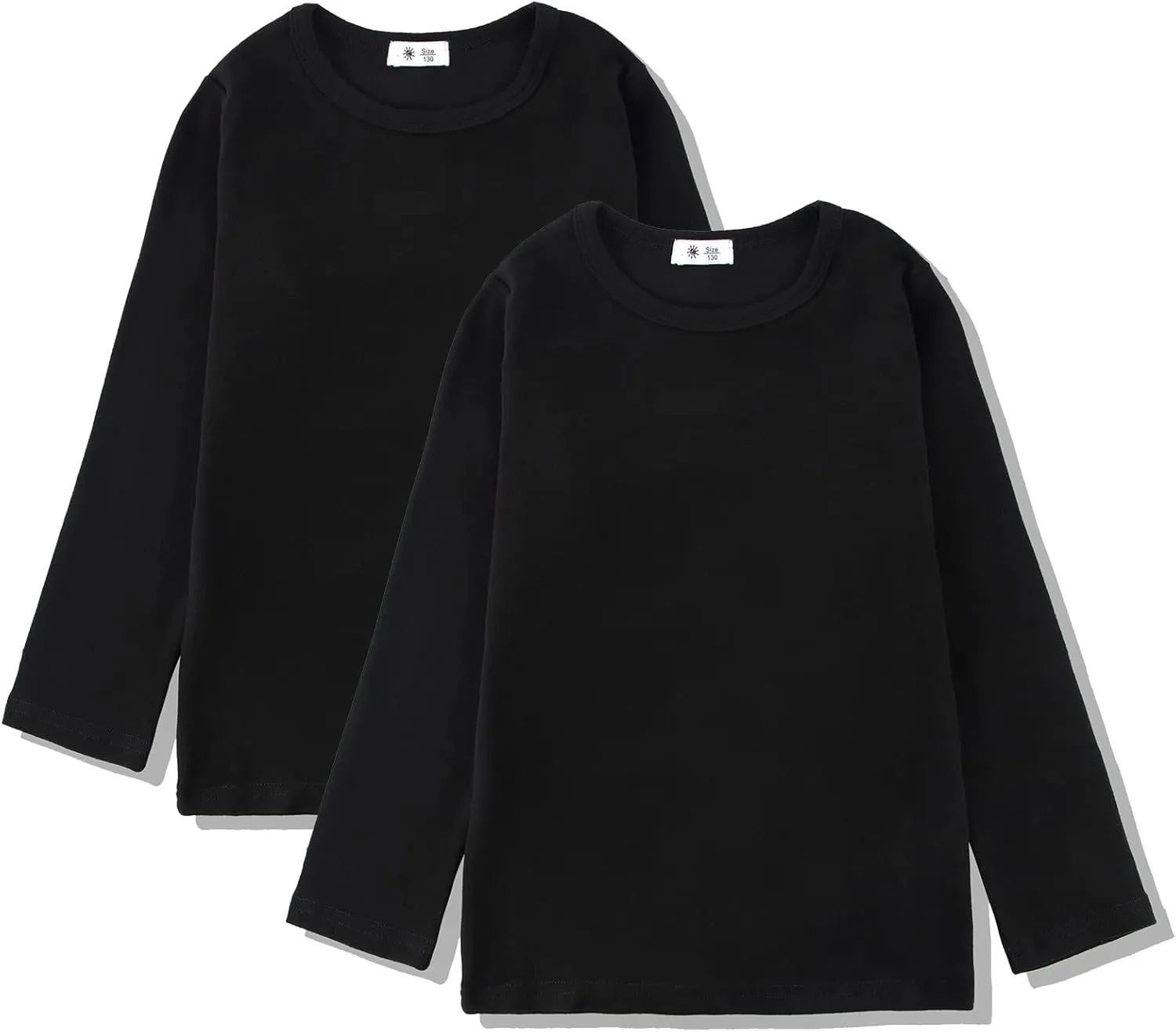 Toddlers Long Sleeve T-Shirt Soft Cotton Top Tees for Girls and Boys 1-Pack