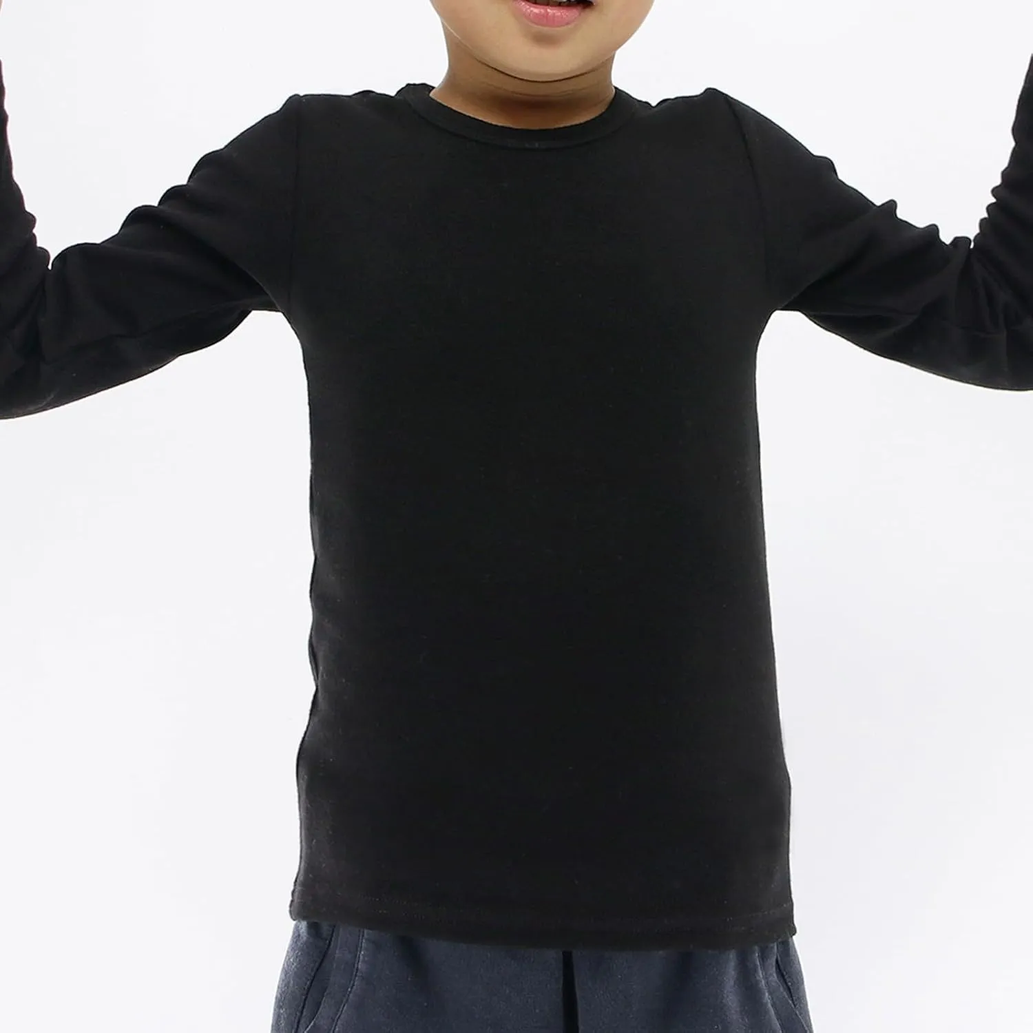 Toddlers Long Sleeve T-Shirt Soft Cotton Top Tees for Girls and Boys 1-Pack
