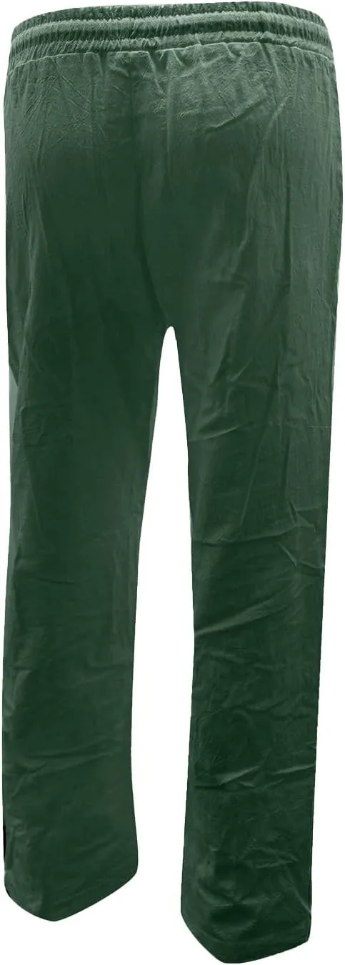 Women Trouser Pants Straight Leg Plus Size Wide Leg Stretch Pants Loose Lounge Pants Cotton Linen Trendy Sweatpant