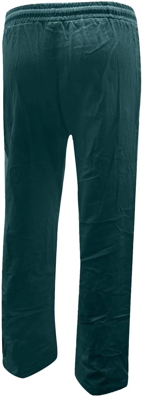 Women Trouser Pants Straight Leg Plus Size Wide Leg Stretch Pants Loose Lounge Pants Cotton Linen Trendy Sweatpant