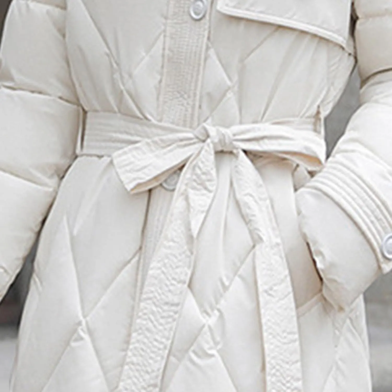 Womens Winter Coats Faux Fur Collar Warm Long Puffer Jackets Thicken Warm Outerwear Down Coats Parkas Quilted Jackets